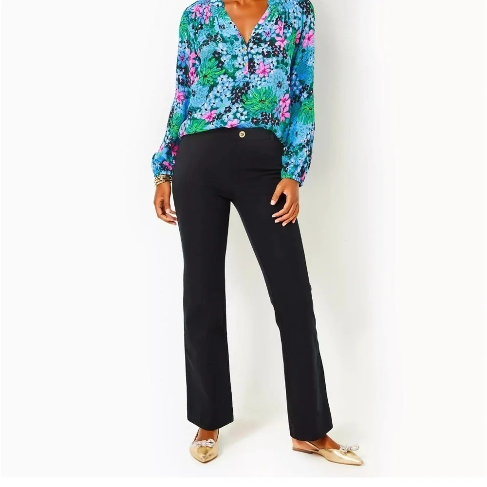 Lilly Pulitzer Black‎ Dress Pants Size 6 Like Brand New